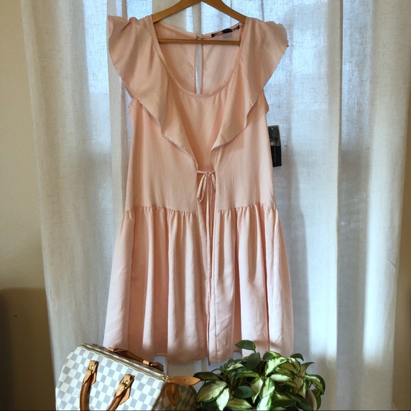 ⭕️Sold⭕️French Connection Nia Pink Blush Dress S - Picture 4 of 5